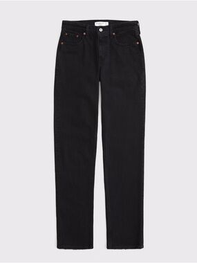 Abercrombie & Fitch 90’s Mid-Rise Straight Jeans Size 28 Short